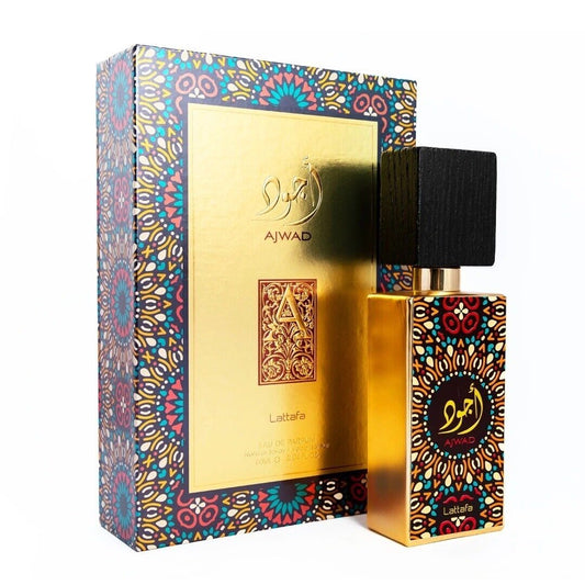 Lattafa Ajwad Eau De Parfum Spray for Unisex, 2.0 Ounce