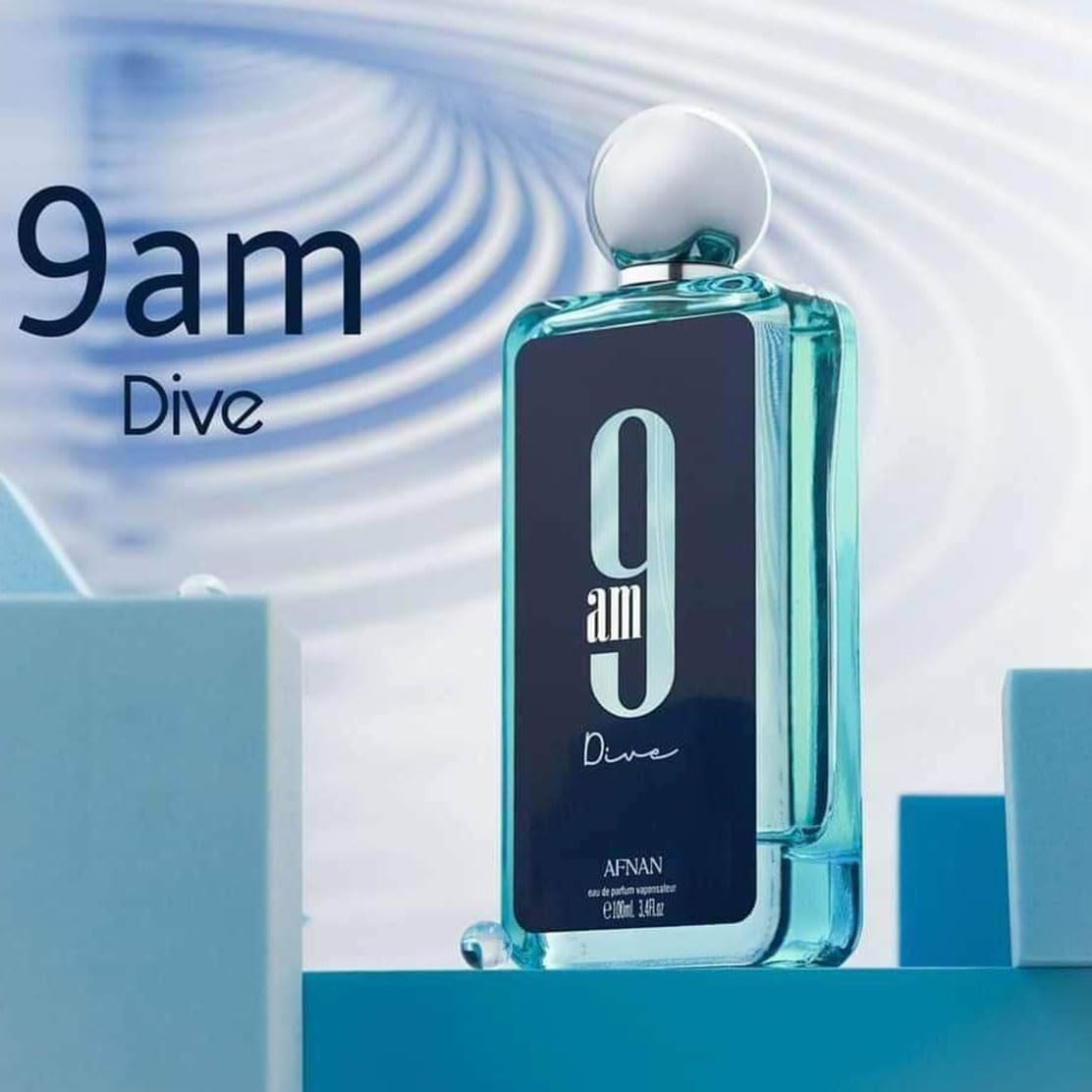 Afnan Unisex 9AM Dive EDP Spray 3.4 oz Fragrances