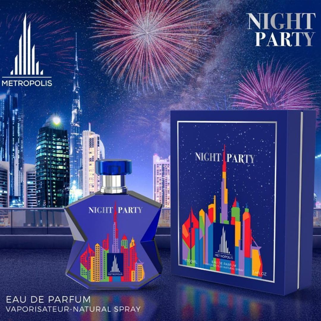 Metropolis Night Party Eau De Parfum Unisex 100Ml 3.4Oz - Original